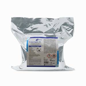 MEDIZID® RAPID+ DESINFEKTIONS-TÜCHER XXL 26 x 29 cm [Flächendesinfektion] - 70 Stück Nachfüllpack Eimer