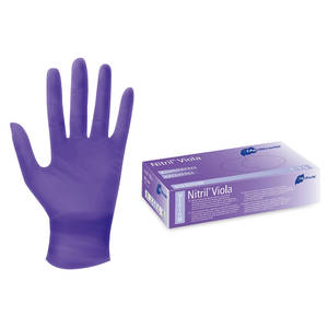 NITRIL Viola Untersuchungshandschuhe, violett, latex- & puderfrei, unsteril - 100 Stück/Box