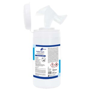 MEDIZID® RAPID+ DESINFEKTIONS-TÜCHER ca. 15 x 18 cm [Flächendesinfektion] - 150 Stück PE-Spenderdose